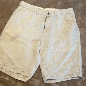 Linen khaki short